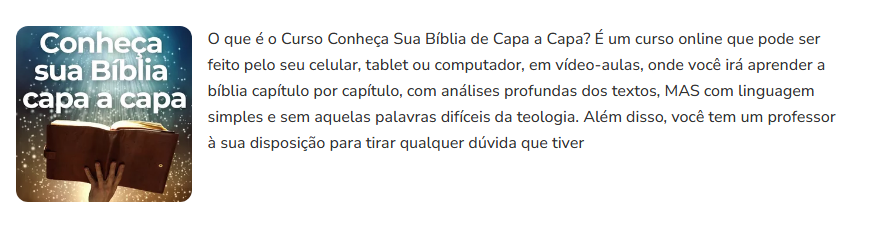 Curso Conheça Sua Bíblia de Capa a Capa - Estudo Bíblico Online